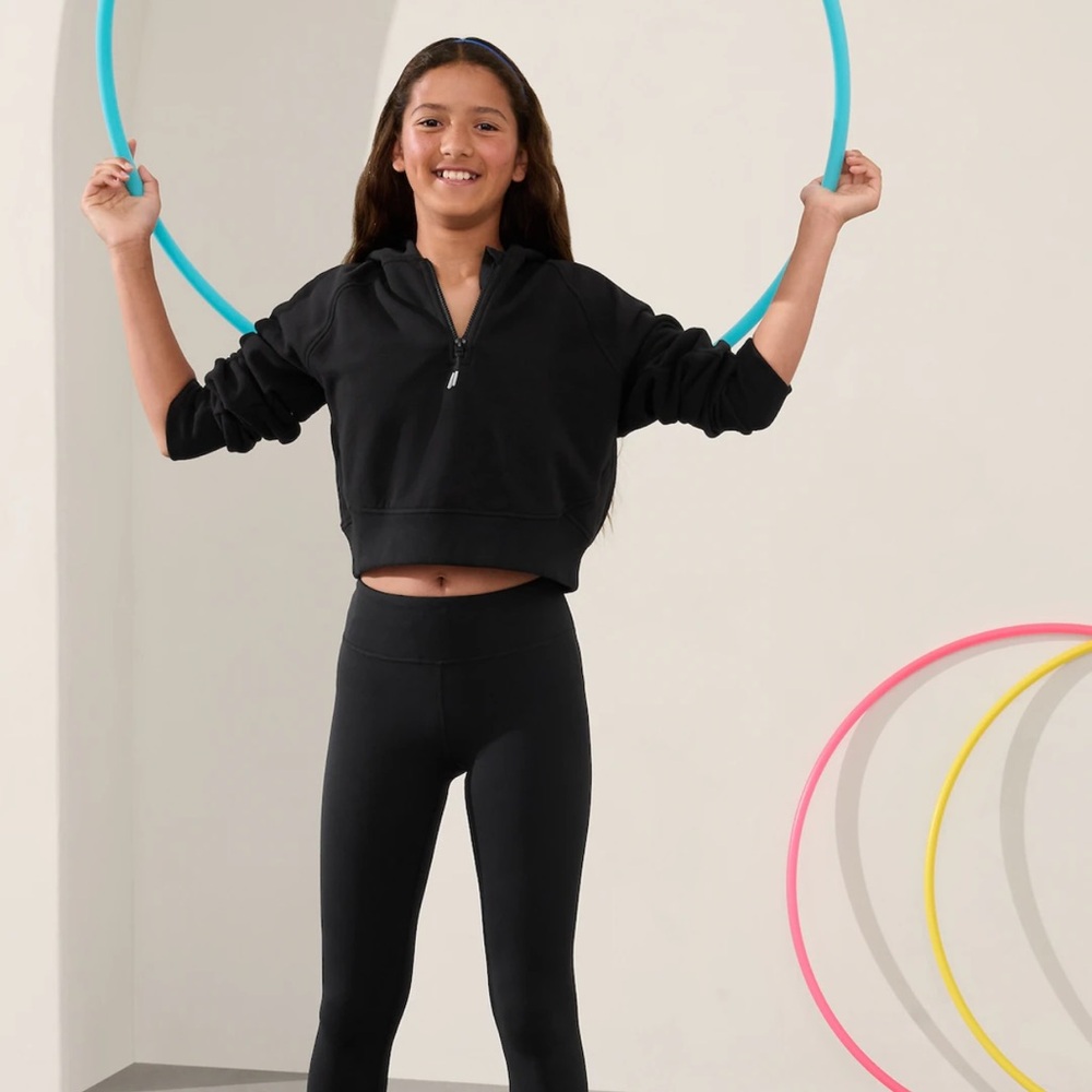 Athleta Black Chit Chat Girls Leggings